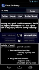 Thumbnail: Voice Dictionary main interface.